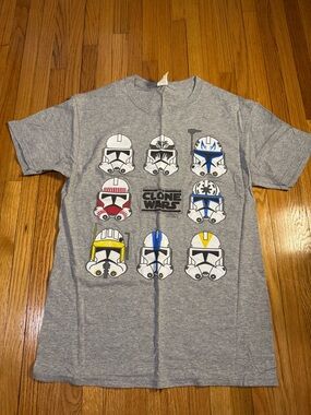 Star Wars Clone Wars Tee Adult Small Helmet Graphic